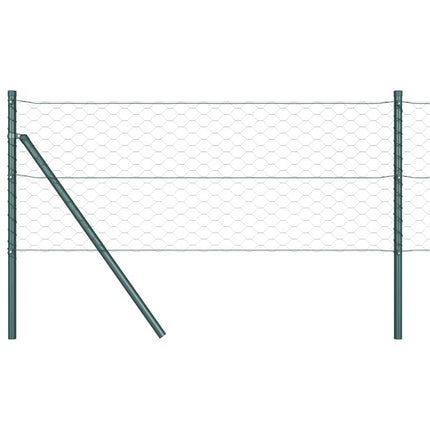 Udendørs sekskantet hegnsfastgørelse 50 x 0,6 m PVC-belagt stål