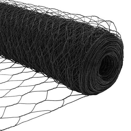 Udendørs sekskantet hegnsfastgørelse 100 x 0,4 m Grå Mesh