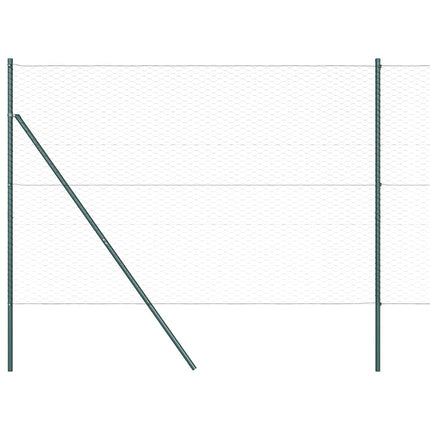 Hexagonal hegnsgrundfiks 100 x 1,5 m PVC-belagt stål Grå Mesh