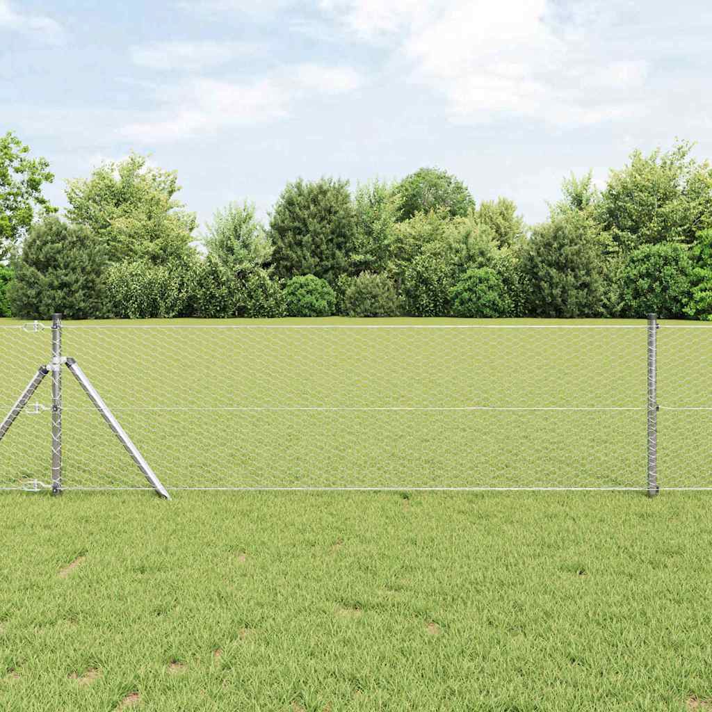 Grundfikseret svejset trådgærde 10 x 0,6 m (B x H)