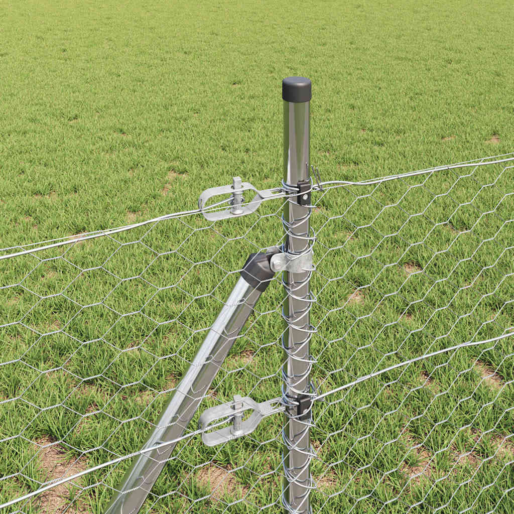 Grundfikseret svejset trådgærde 10 x 0,8 m (B x H)