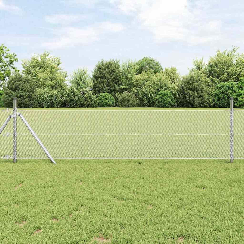 Grundfikseret svejset trådgærde 25 x 0,5 m (B x H)