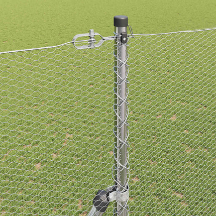 Udendørs sekskantet hegnsfastgørelse 25 x 1,6 m Sølv Mesh