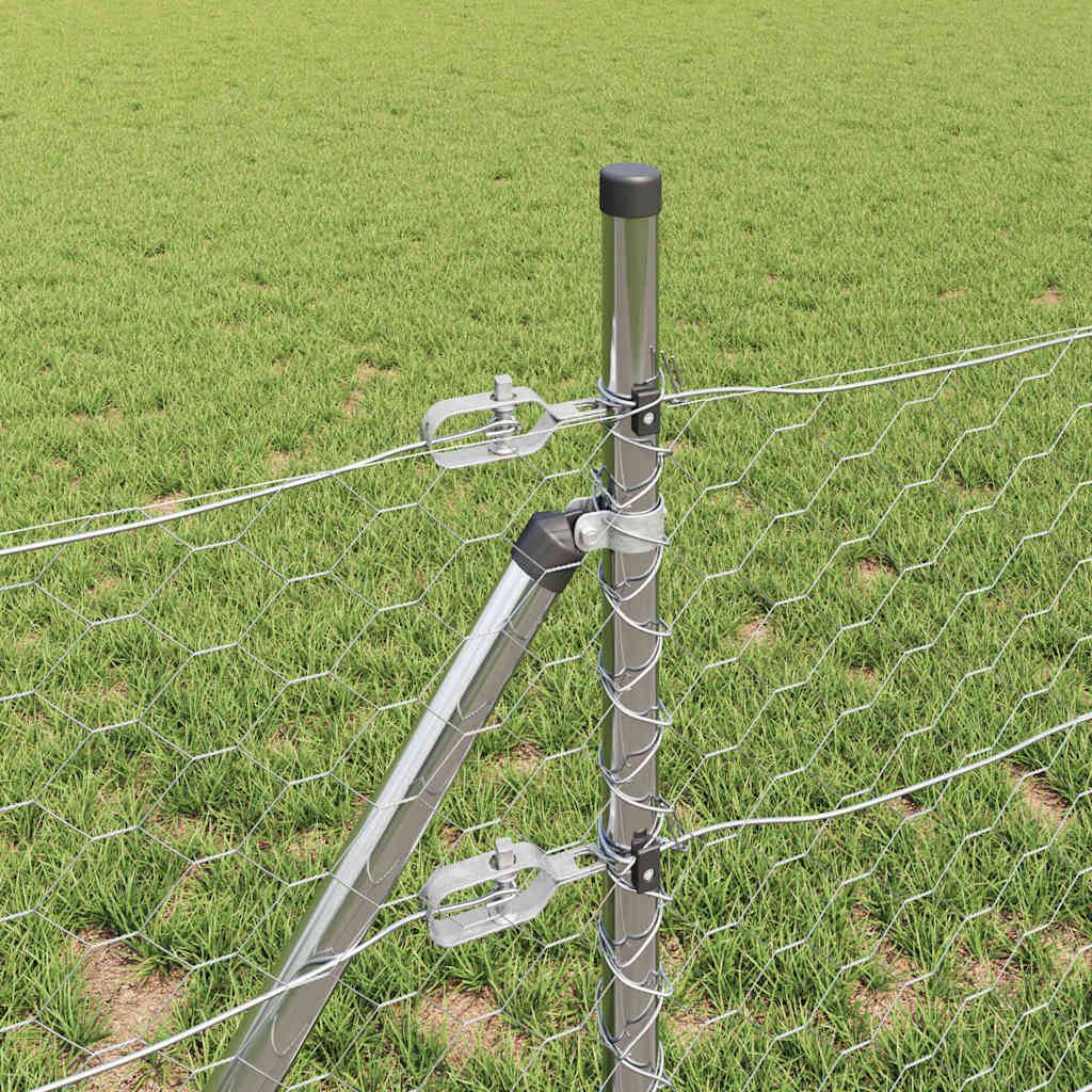 Grundfikseret svejset trådgærde 50 x 0,4 m (B x H)