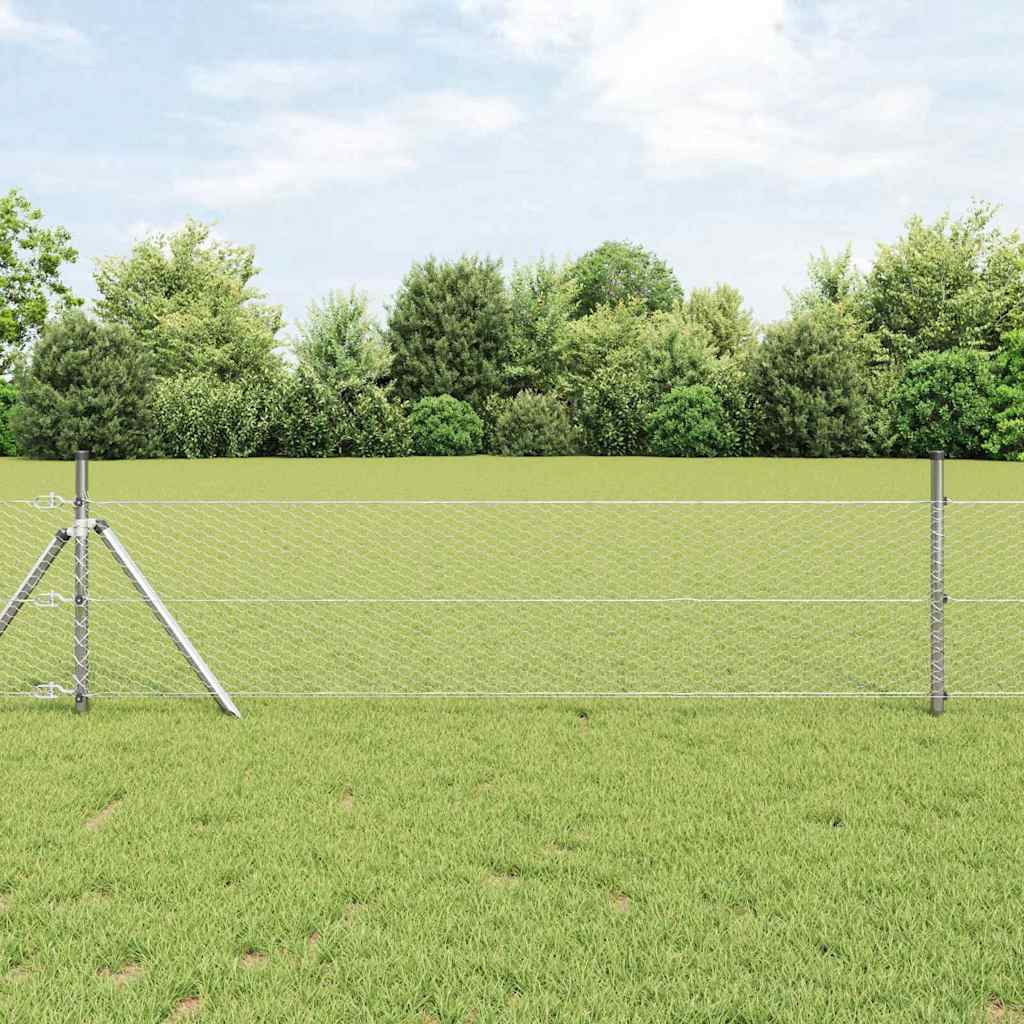 Grundfikseret svejset trådgærde 100 x 0,5 m (B x H)