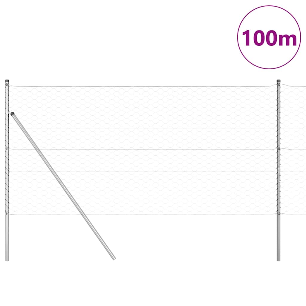Grundfikseret svejset trådgærde 100 x 1,2 m (B x H)