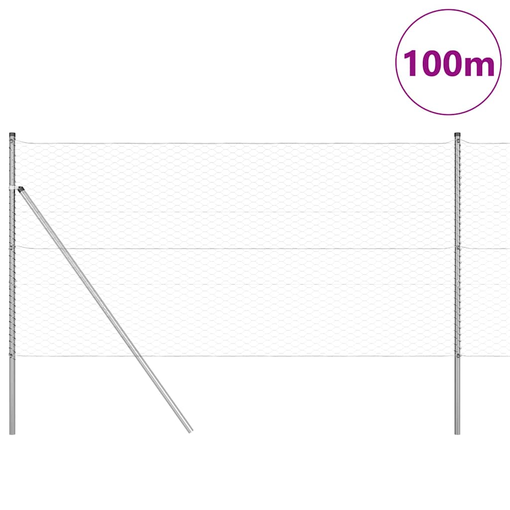 Grundfikseret svejset trådgærde 100 x 1,4 m (B x H)