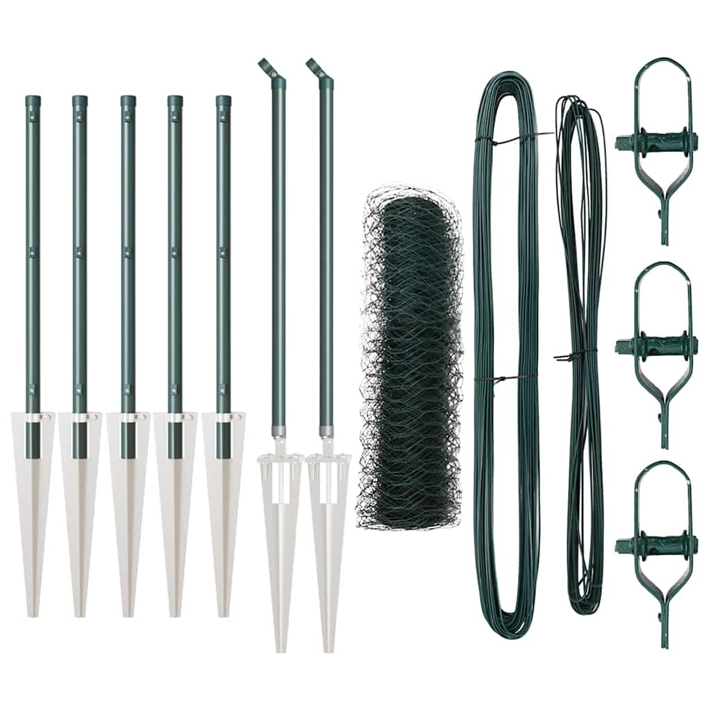 Svejset trådhegn med spidser 10 x 0,4 m (B x H) PVC-belagt stål