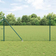 Svejset trådhegn med spidser 10 x 1,4 m (B x H) PVC-belagt stål