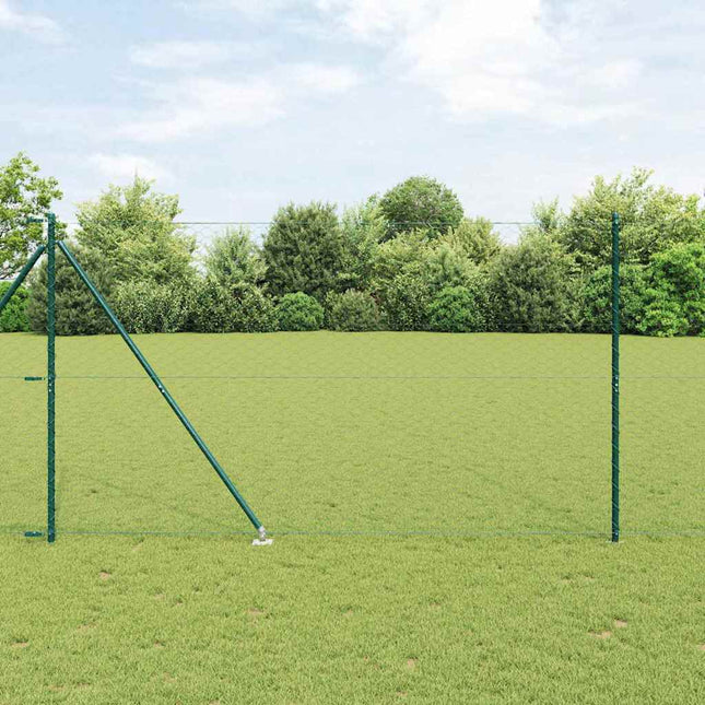 Udendørs sekskantet hegn med stolpe 10 x 1,6 m PVC-belagt stål