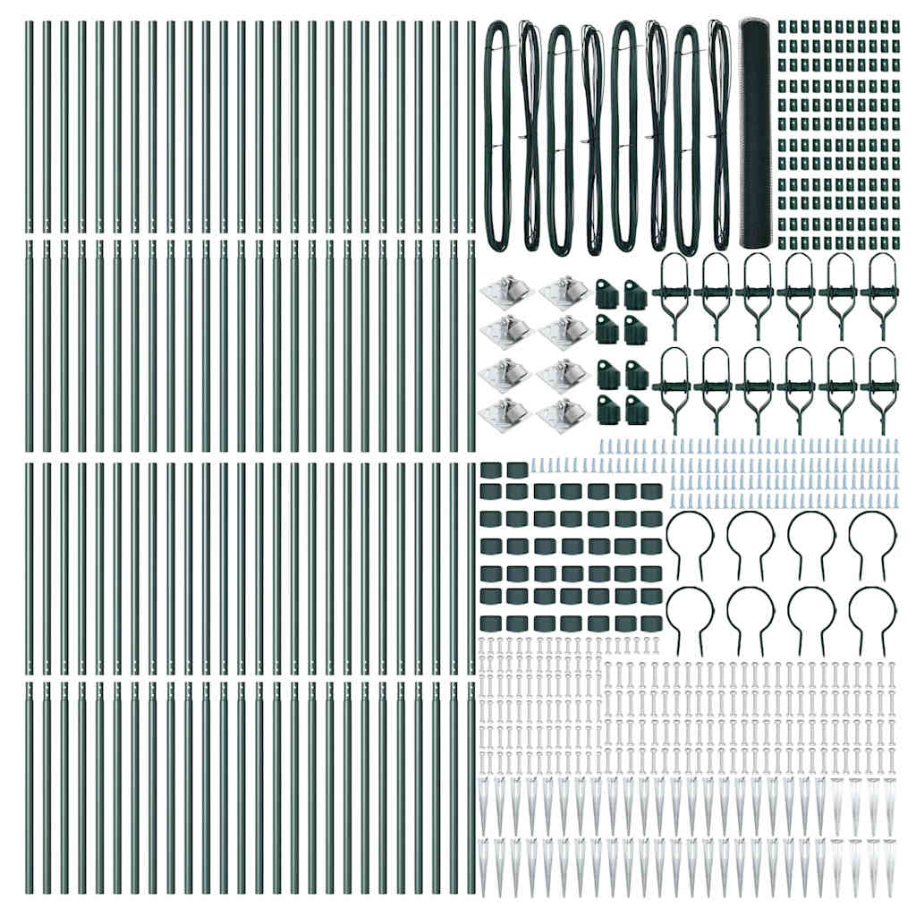 Svejset trådhegn med spidser 100 x 1,4 m (B x H)