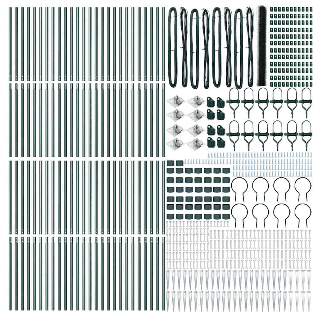 Svejset trådhegn med spidser 100 x 1,6 m (B x H)
