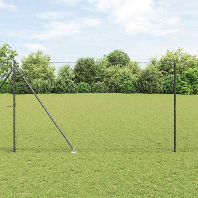 Udendørs sekskantet hegn med stolpe 10 x 1,5 m PVC-belagt stål