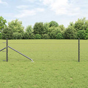Svejset trådhegn med spidser 25 x 0,5 m (B x H) PVC-belagt stål