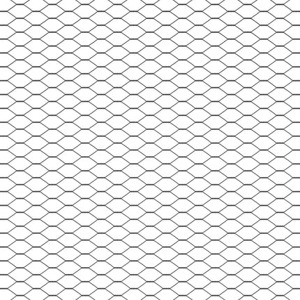 Udendørs sekskantet hegn med stolpe 100 x 1 m PVC-belagt stål