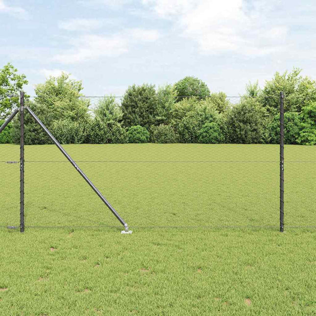 Udendørs sekskantet hegn med stolpe 100 x 1,2 m PVC-belagt stål