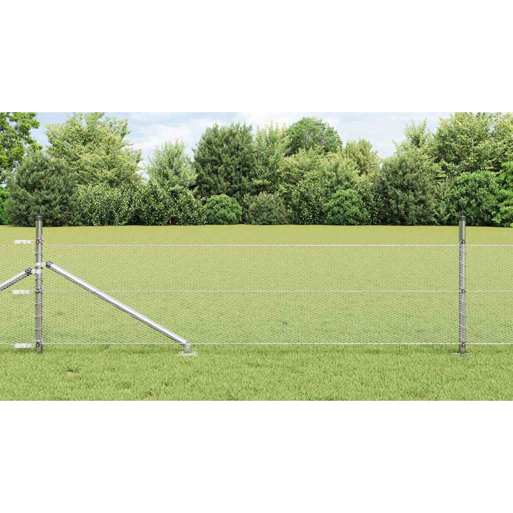 Svejset trådhegn med spidser 10 x 0,4 m (B x H)
