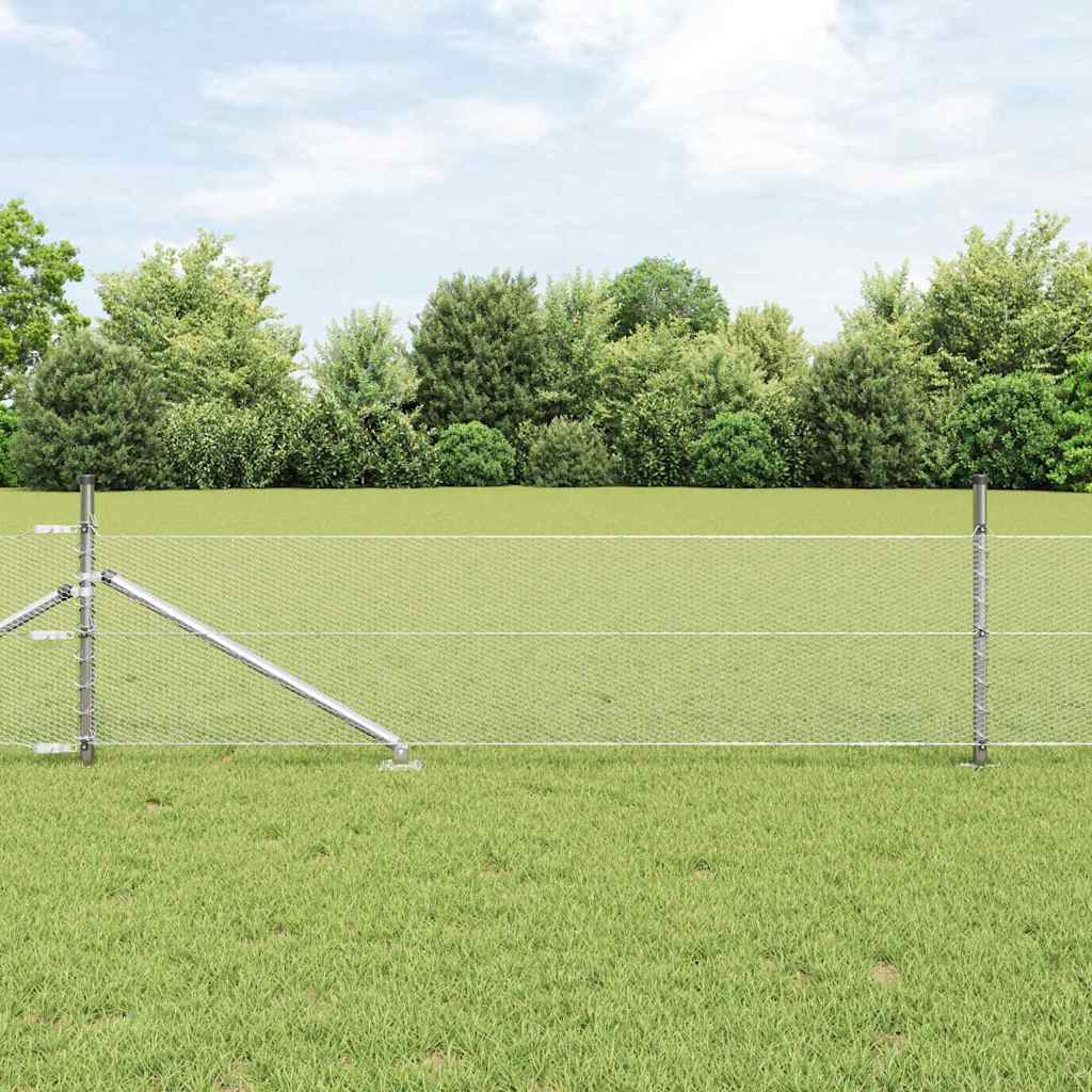 Svejset trådhegn med spidser 50 x 0,8 m (B x H)