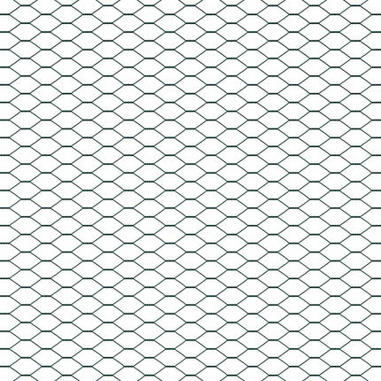 Udendørs hexagonal hegn med betonfundament 50 x 0,6 m Grøn Mesh