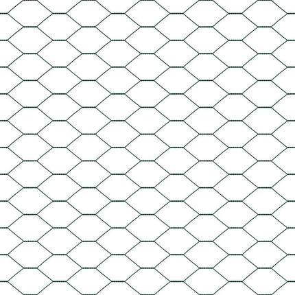 Udendørs hexagonal hegn med betonfundament 50 x 0,8 m Grøn Mesh