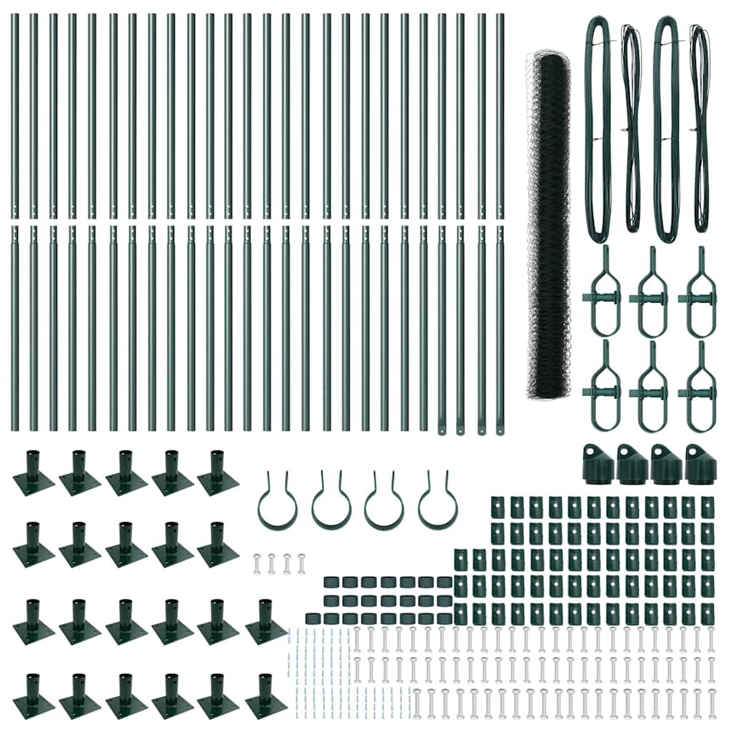 Svejset Trådhegn med Betonsokkel 50 x 1,6 m (B x H)