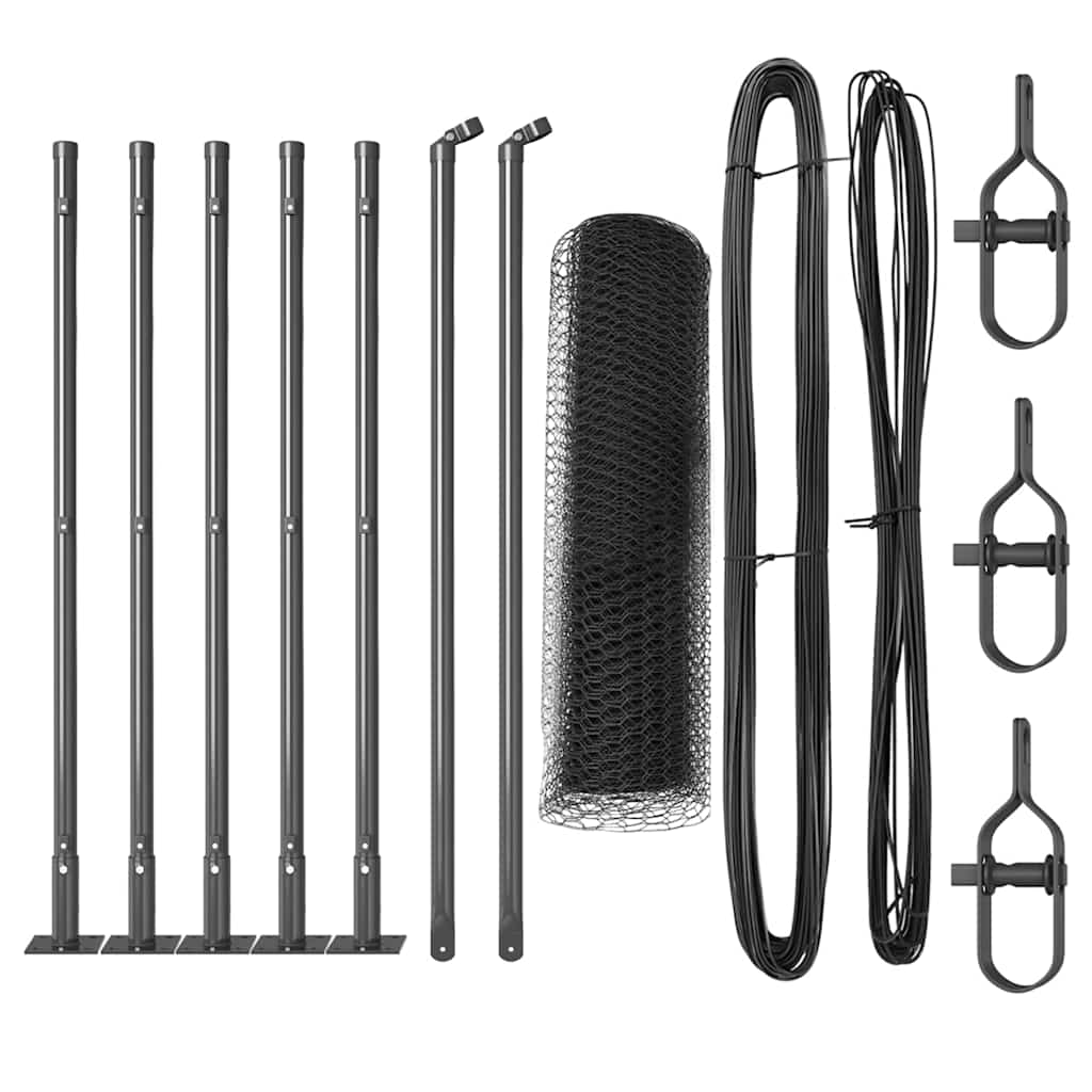 Svejset Trådhegn med Betonsokkel 10 x 0,4 m (B x H)