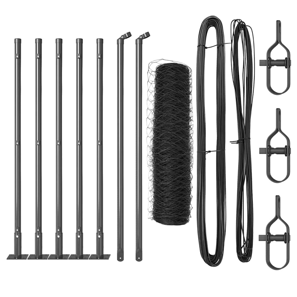Svejset Trådhegn med Betonsokkel 10 x 0,4 m (B x H)