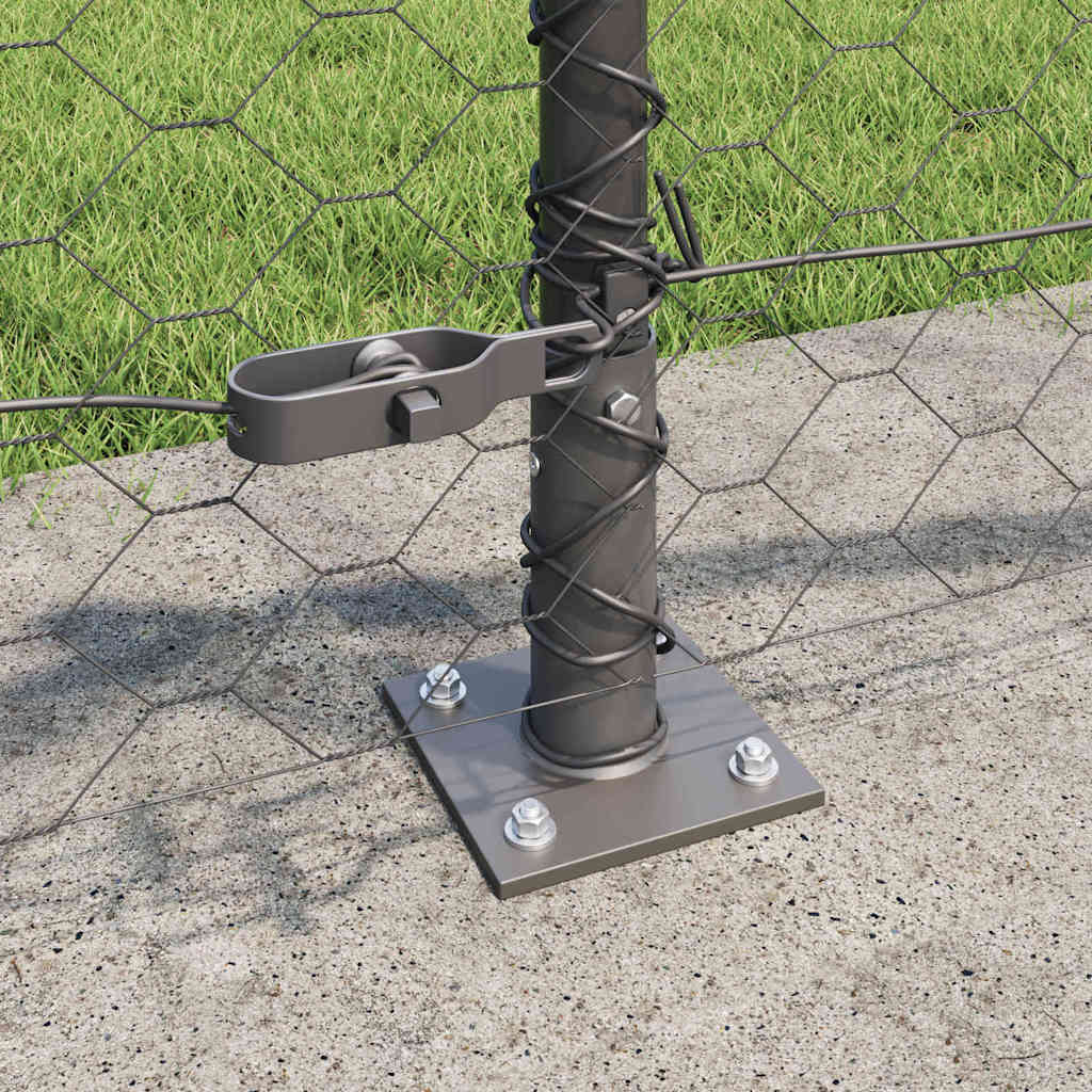 Svejset Trådhegn med Betonsokkel 10 x 0,5 m (B x H)