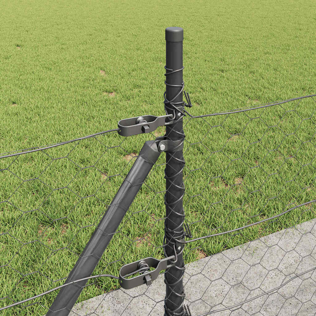 Svejset Trådhegn med Betonsokkel 10 x 0,5 m (B x H)