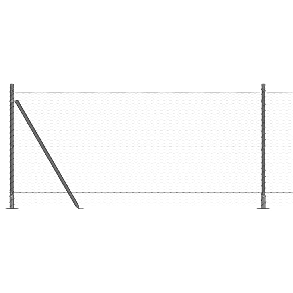 Svejset Trådhegn med Betonsokkel 10 x 0,8 m (B x H)