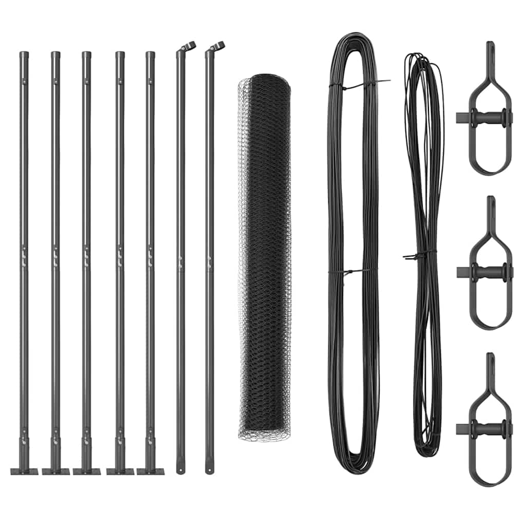 Svejset Trådhegn med Betonsokkel 10 x 0,8 m (B x H)