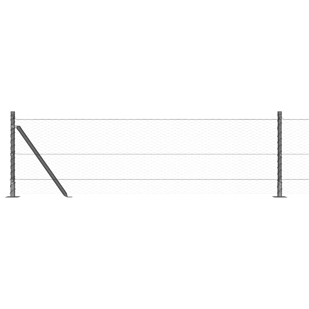 Svejset Trådhegn med Betonsokkel 25 x 0,5 m (B x H)