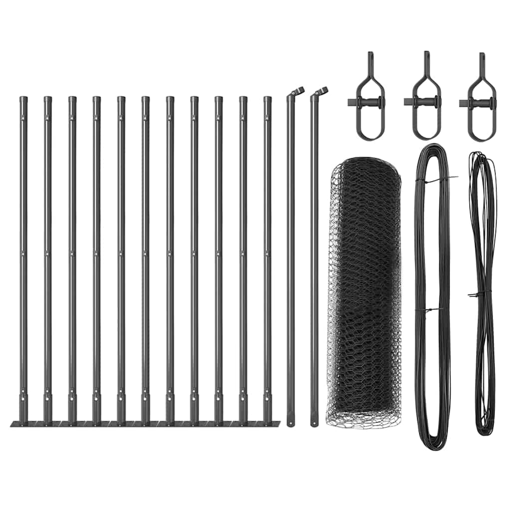 Svejset Trådhegn med Betonsokkel 25 x 0,5 m (B x H)