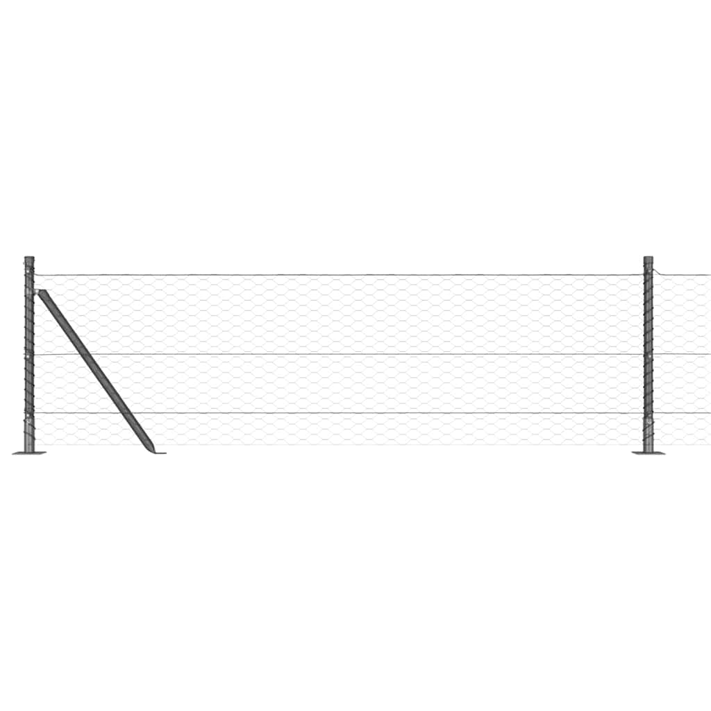 Svejset Trådhegn med Betonsokkel 25 x 0,6 m (B x H)