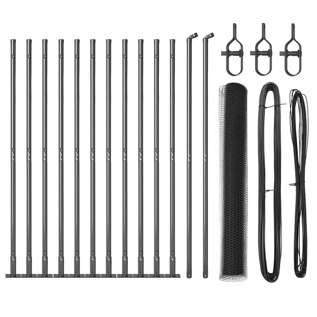 Svejset Trådhegn med Betonsokkel 25 x 0,8 m (B x H)