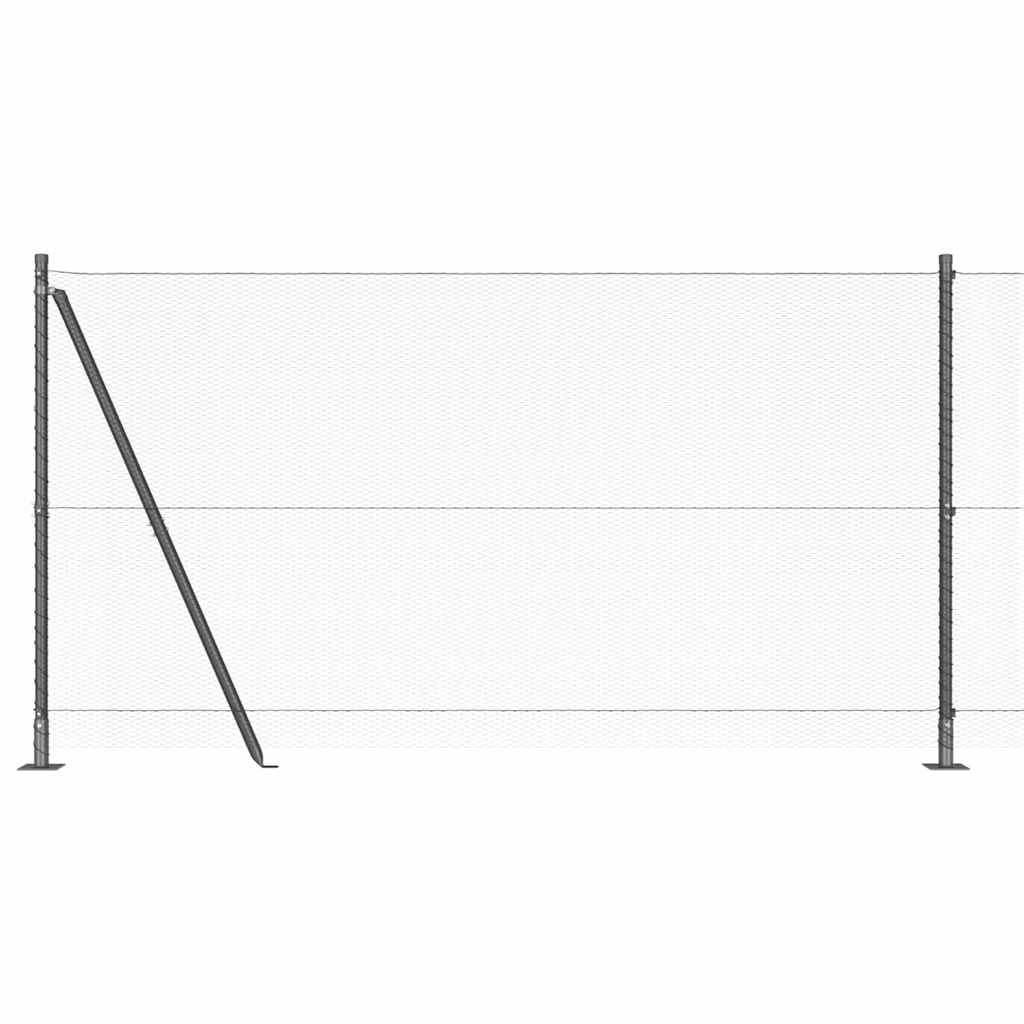 Svejset Trådhegn med Betonsokkel 25 x 1,2 m (B x H)
