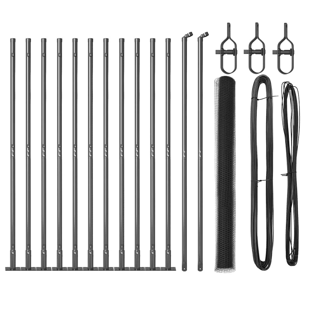 Svejset Trådhegn med Betonsokkel 25 x 1,5 m (B x H)