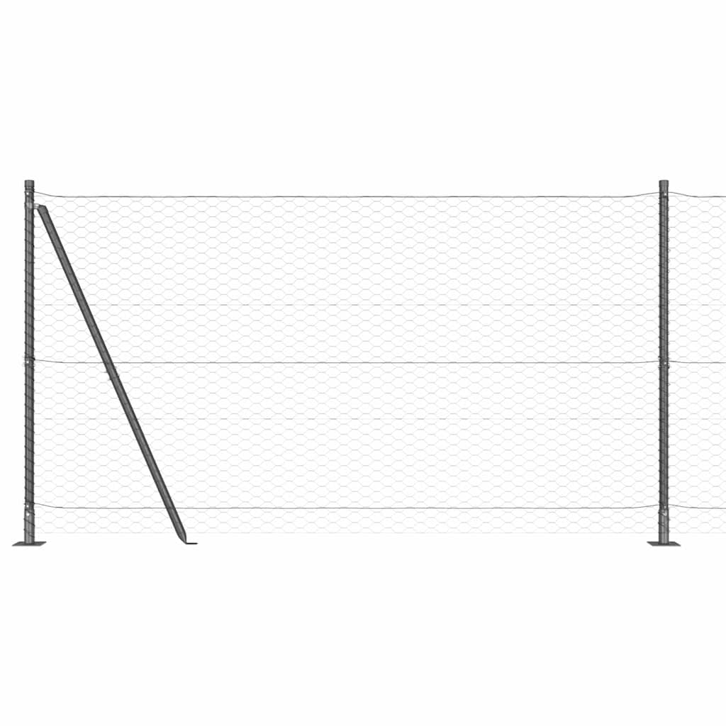 Svejset Trådhegn med Betonsokkel 25 x 1,6 m (B x H)