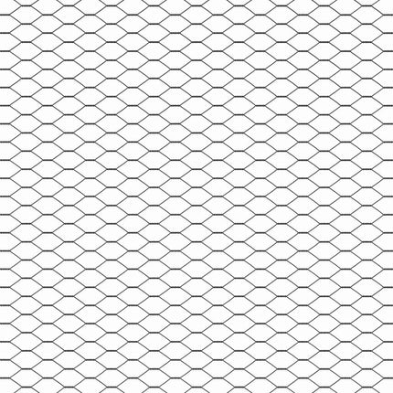Udendørs hexagonal hegn med betonfundament 50 x 0,5 m Grå Mesh