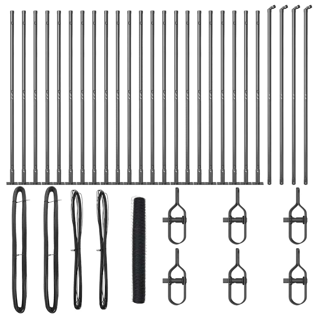 Svejset Trådhegn med Betonsokkel 50 x 1,2 m (B x H)
