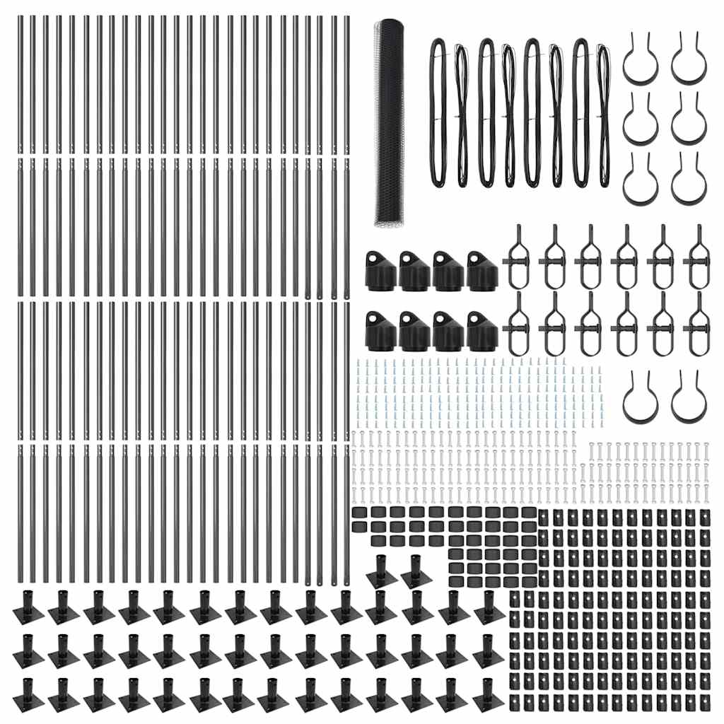 Svejset Trådhegn med Betonsokkel 100 x 1,2 m (B x H)