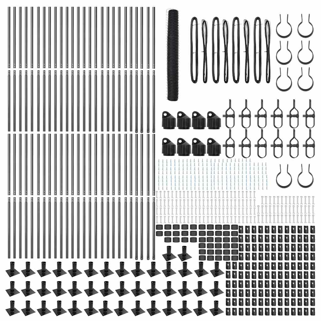 Svejset Trådhegn med Betonsokkel 100 x 1,2 m (B x H)