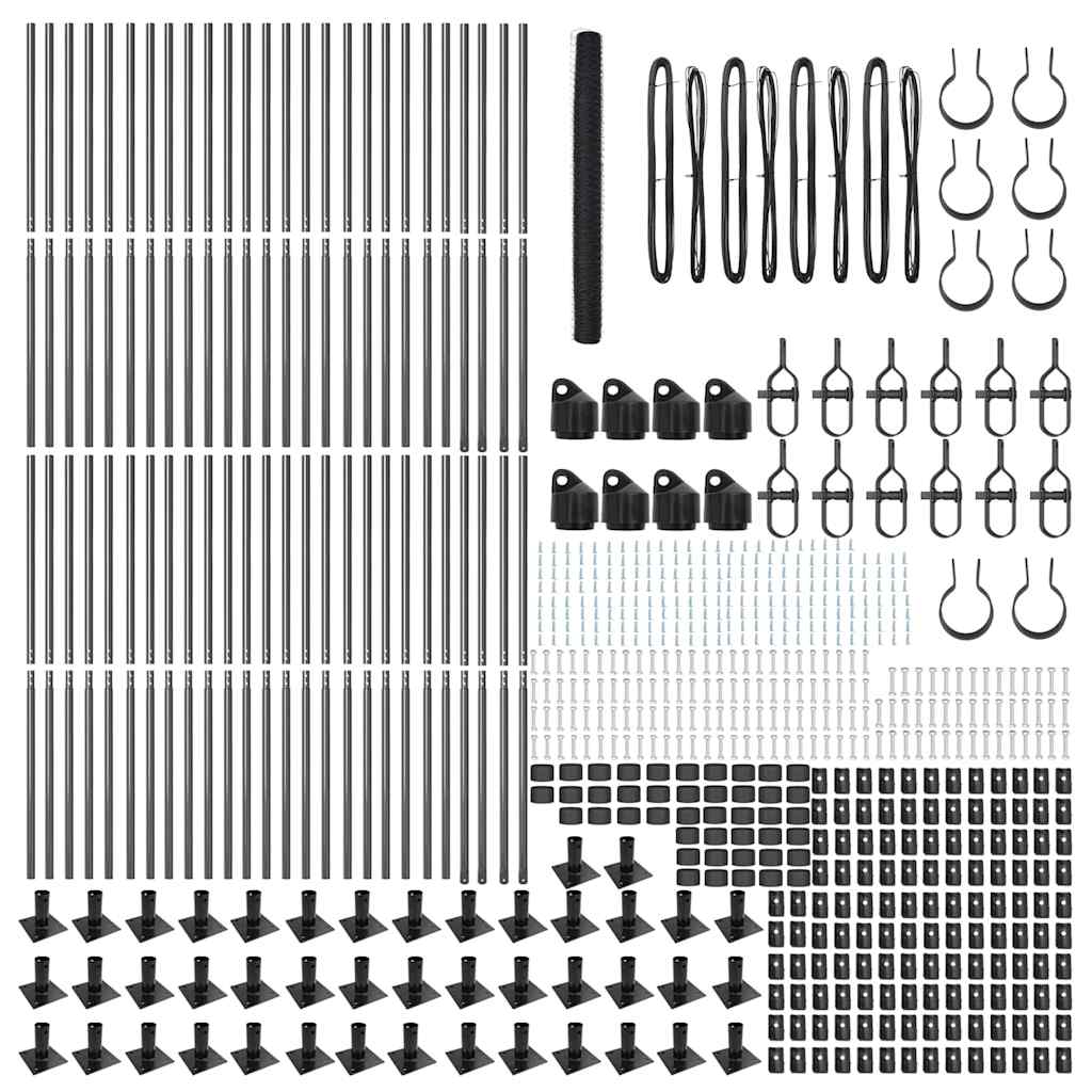 Svejset Trådhegn med Betonsokkel 100 x 1,4 m (B x H)