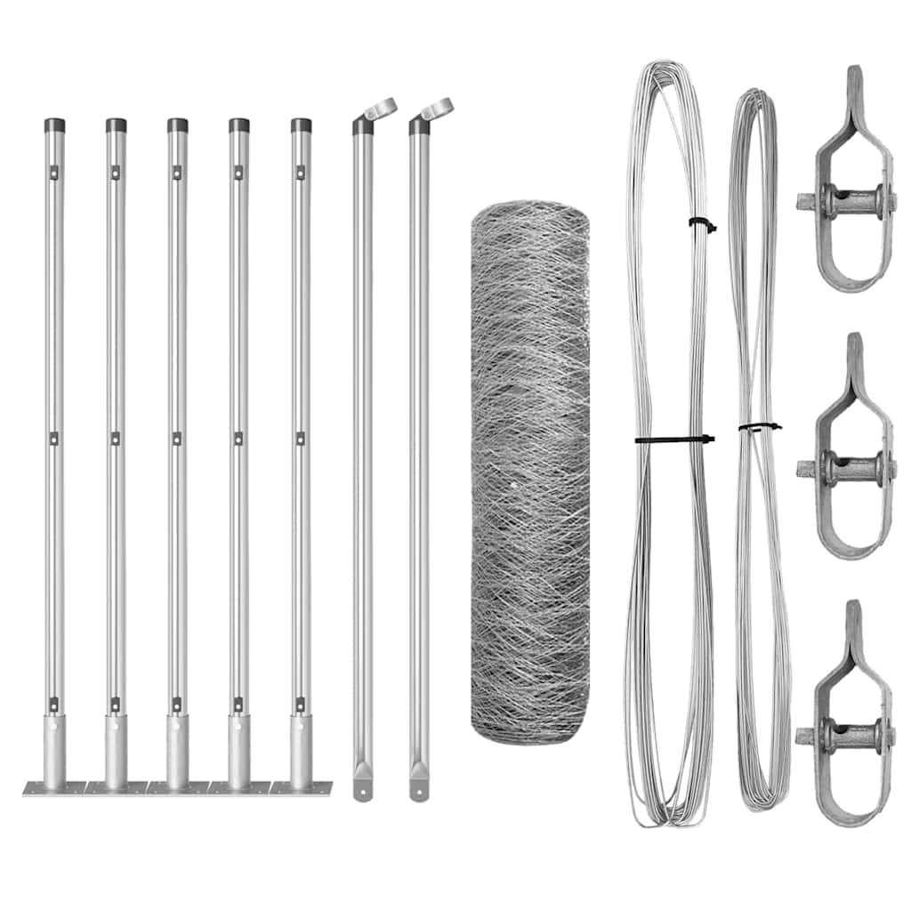 Svejset Trådhegn med Betonsokkel 10 x 0,6 m (B x H)