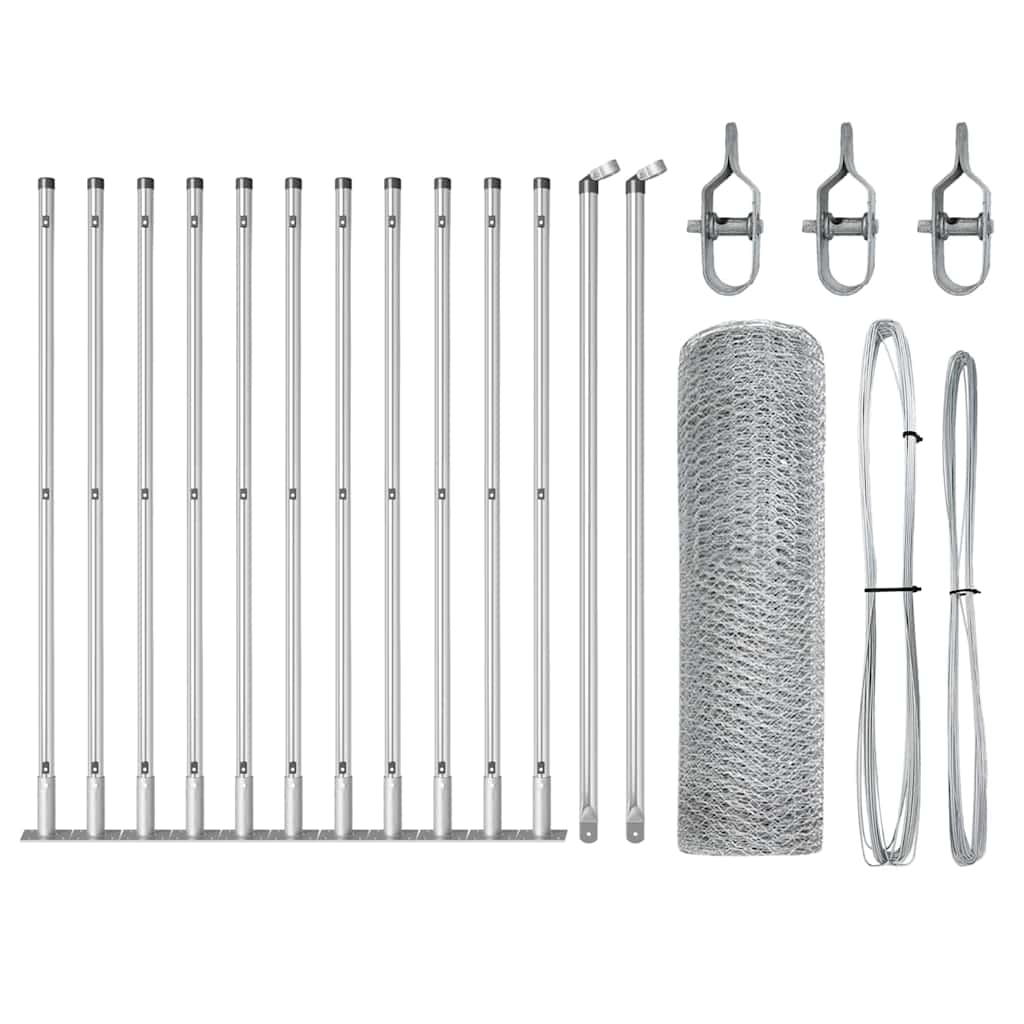 Svejset Trådhegn med Betonsokkel 25 x 0,6 m (B x H)