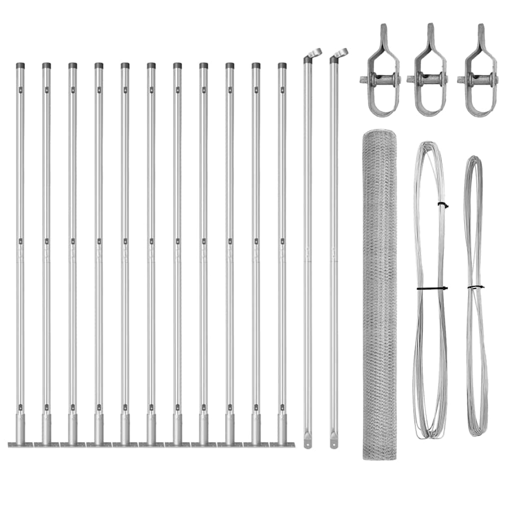 Svejset Trådhegn med Betonsokkel 25 x 1,6 m (B x H)