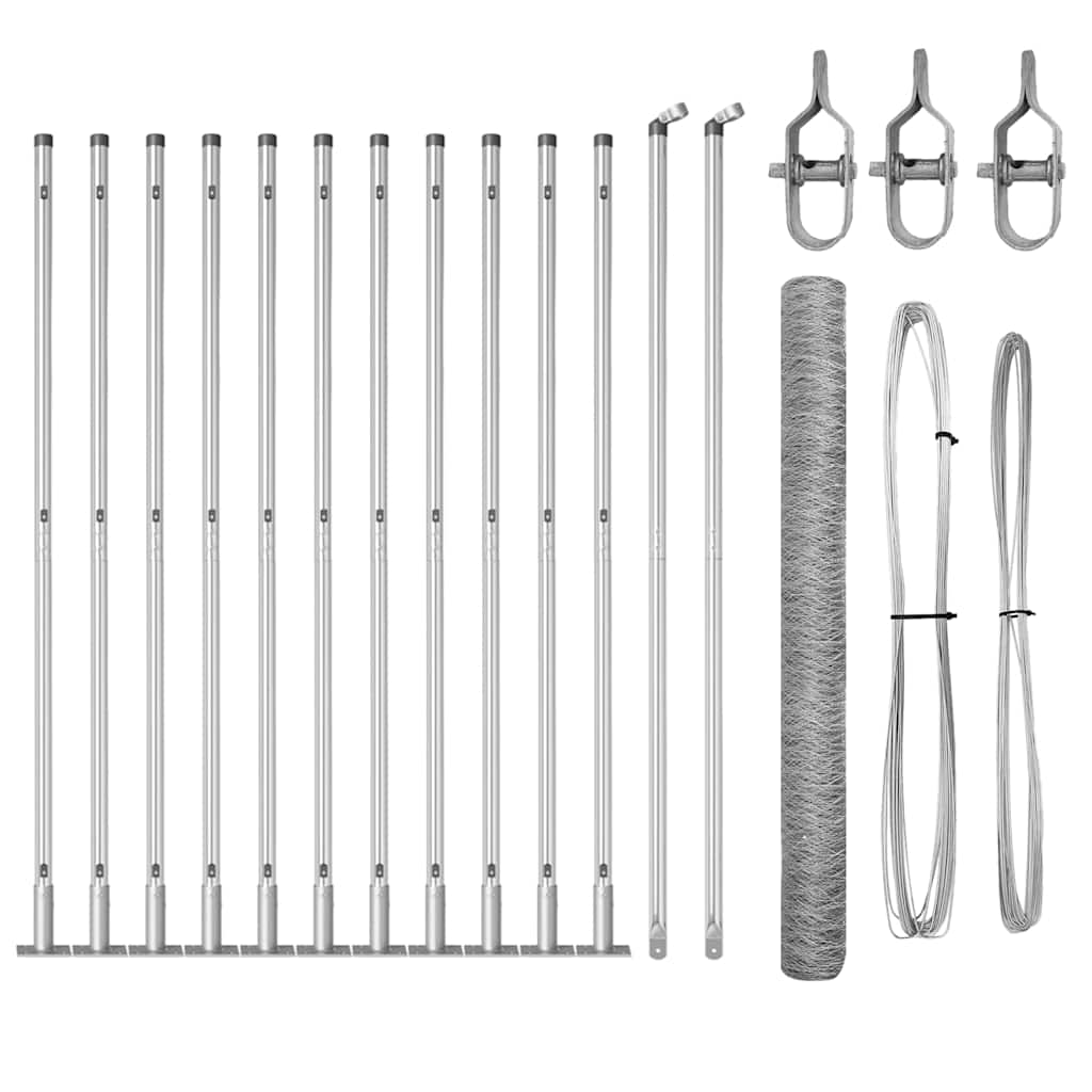 Svejset Trådhegn med Betonsokkel 25 x 1,6 m (B x H)
