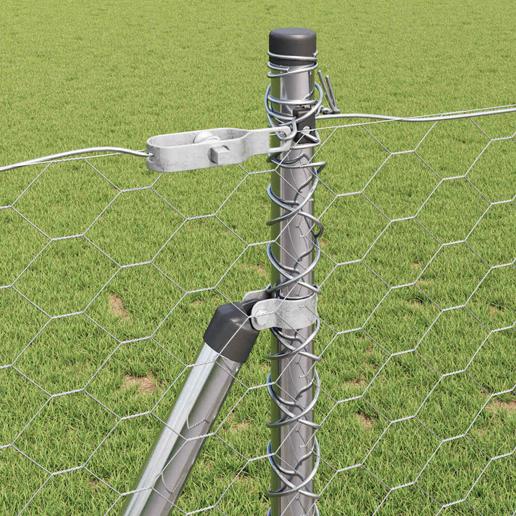 Hegnspæl Sølv 50 x 0,8 m (50 mm net) Stål