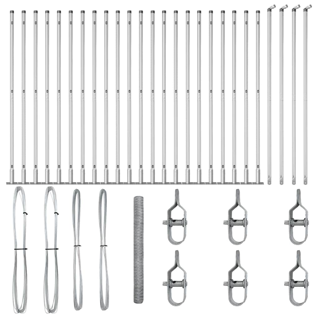 Svejset Trådhegn med Betonsokkel 50 x 1,6 m (B x H)