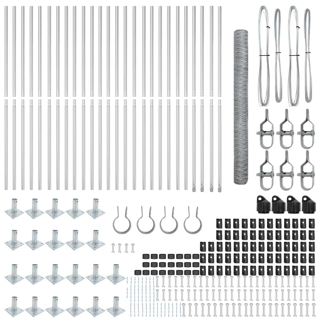 Svejset Trådhegn med Betonsokkel 50 x 1,6 m (B x H)